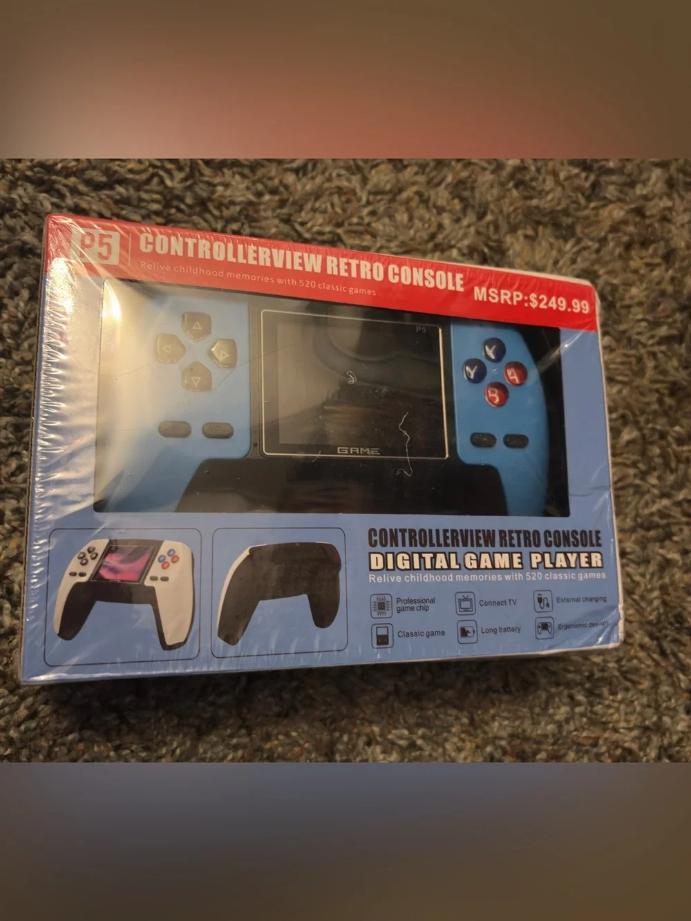 Retro Console Handheld - Blue